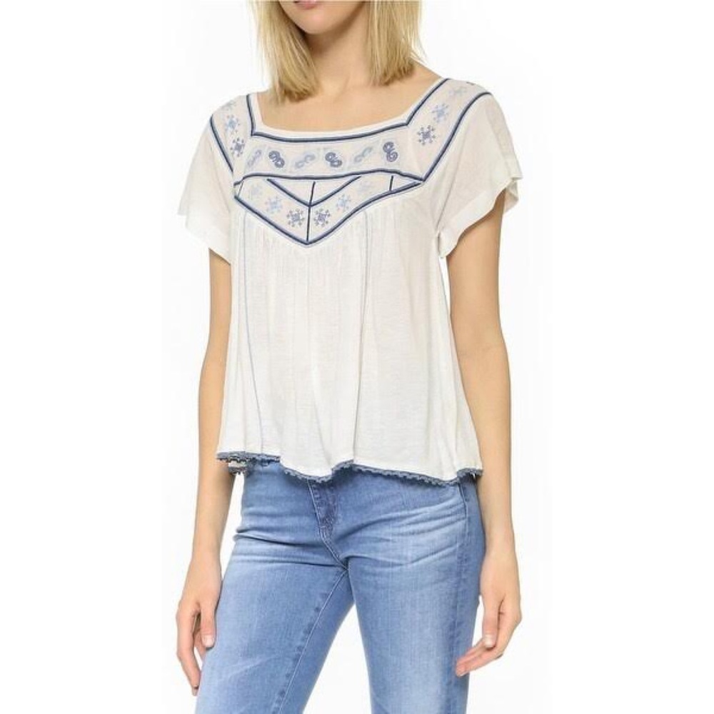 Free People | Muse Embroidered Blouse